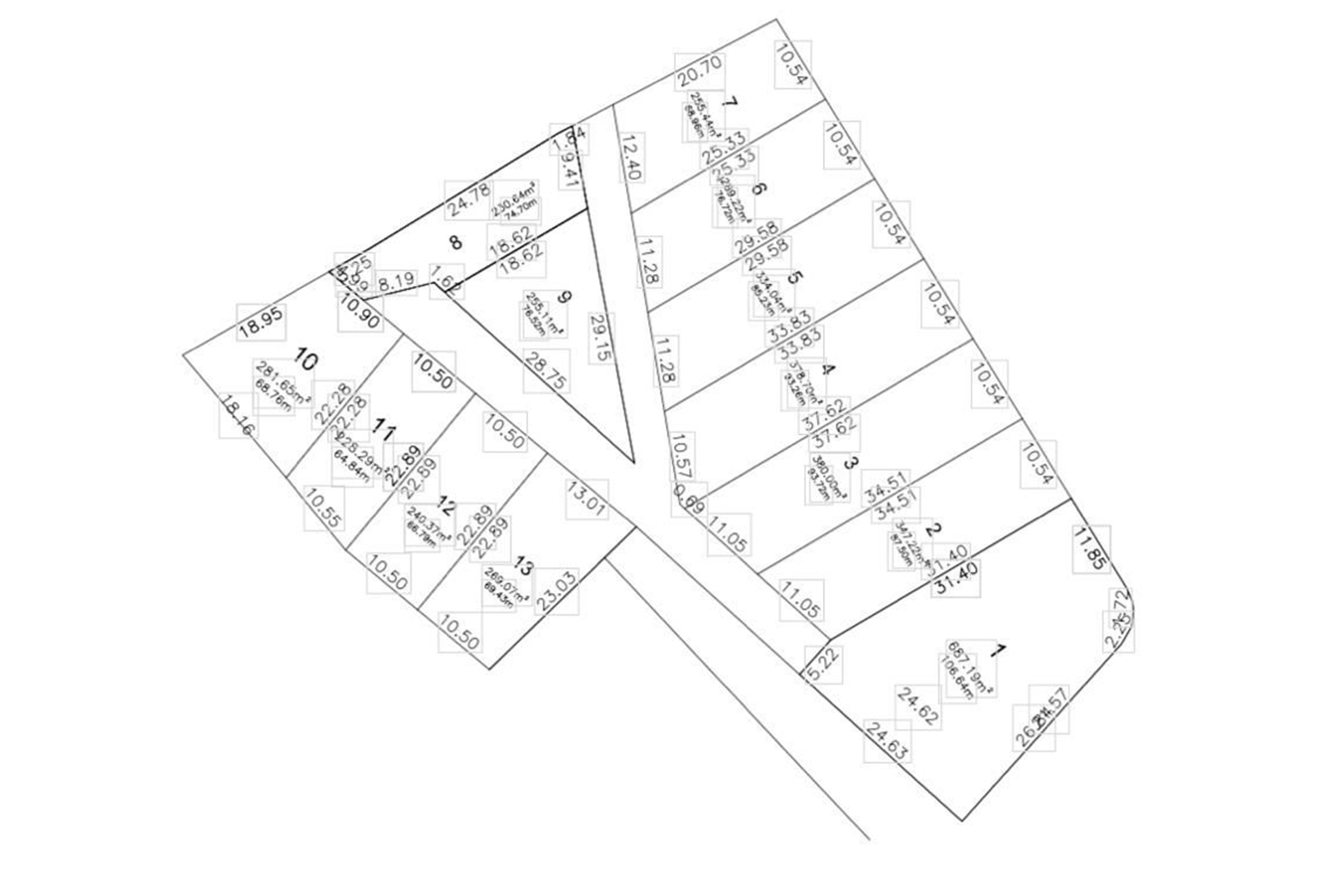 Planta do Loteamento Pousadas Del Rey
